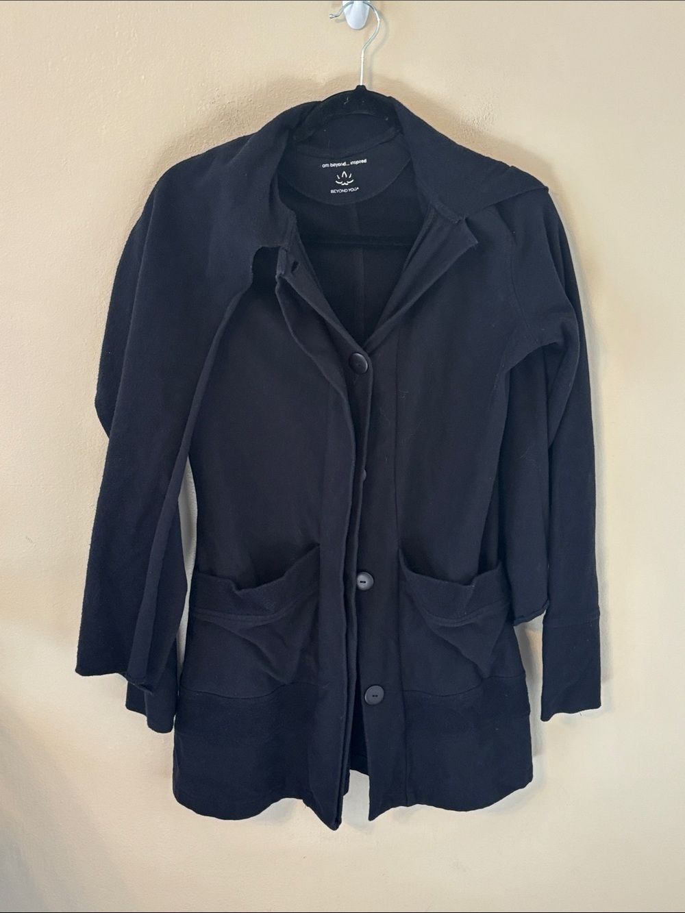 Beyond Yoga 100% Organic Cotton Long Long Sweater Jacket